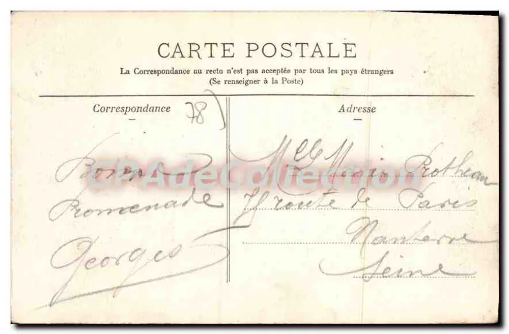 Villennes - Les Bigochets - Grand Bras — Phototypie A. Rep & Filliette à Château-Thierry, n° 5334 - Rückseite