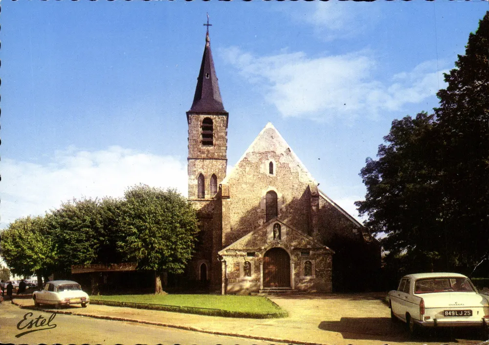 Kirche Saint-Denis — Le Mesnil-Saint-Denis (Yvelines) — Éditions Estel, n° P.19.302-R - Vorderseite
