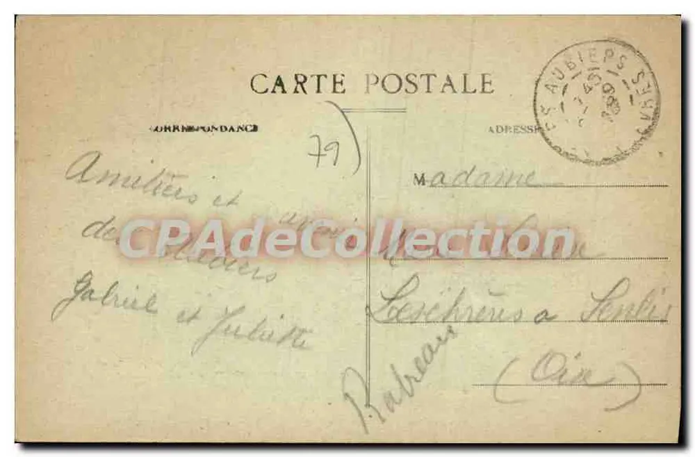 Saint-Aubin-de-Baubigné — Ehemalige Residenz von La Rochejaquelein — Verlag: La Durbelière - Rückseite