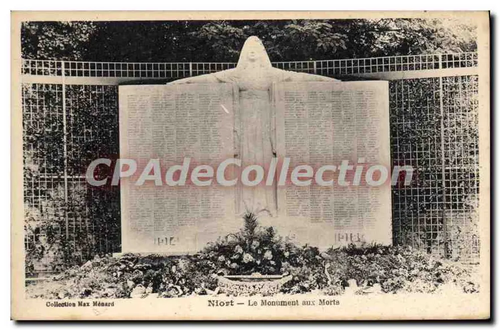 Niort — Der Kriegerdenkmal — Sammlung Max Ménard - Vorderseite