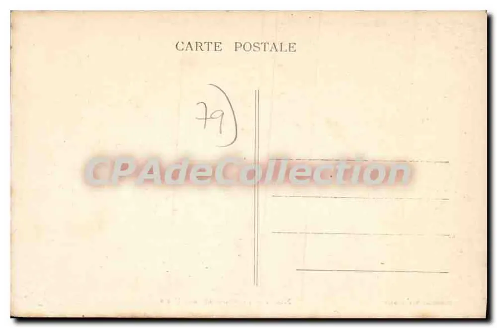 Niort — Der Kriegerdenkmal — Sammlung Max Ménard - Rückseite