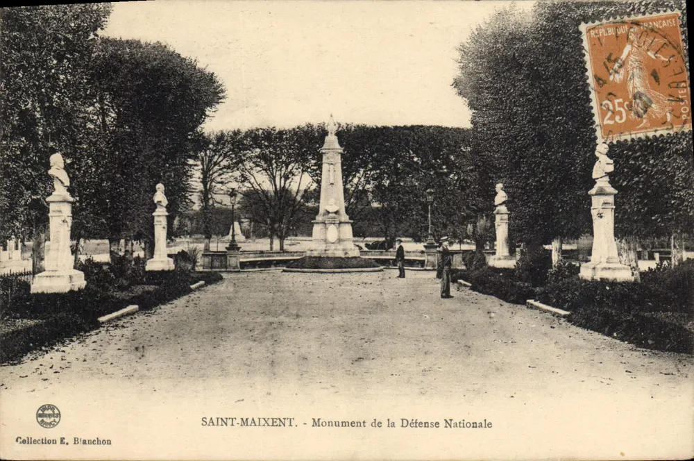 Saint-Maixent - Monument van de Nationale Verdediging — Collectie E. Bianchon - Voorkant