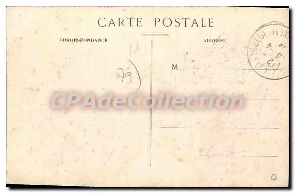 Thouars (Deux-Sèvres) — Hotel du Président Tyndo, heute École Primaire des Filles — Dando-Henry, n° 643 - Rückseite