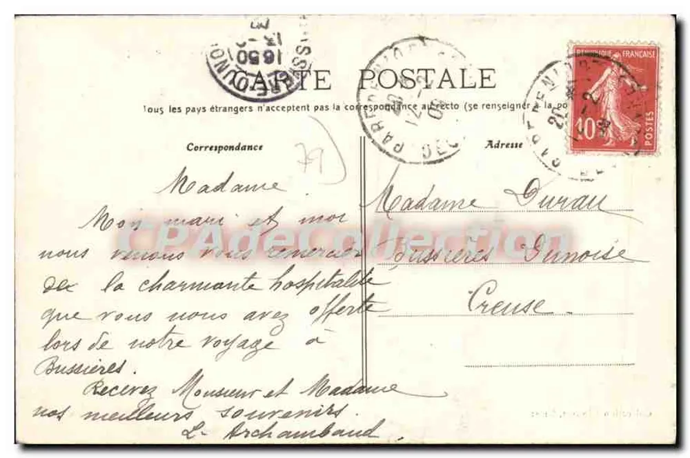 Niort — Vista panorâmica — editor desconhecido, n° 21 - Verso