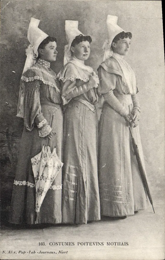 Trajes Poitevins Motthiais — N. Al.x, Pap-Tab-Journaux, Niort — n°103 - Frente