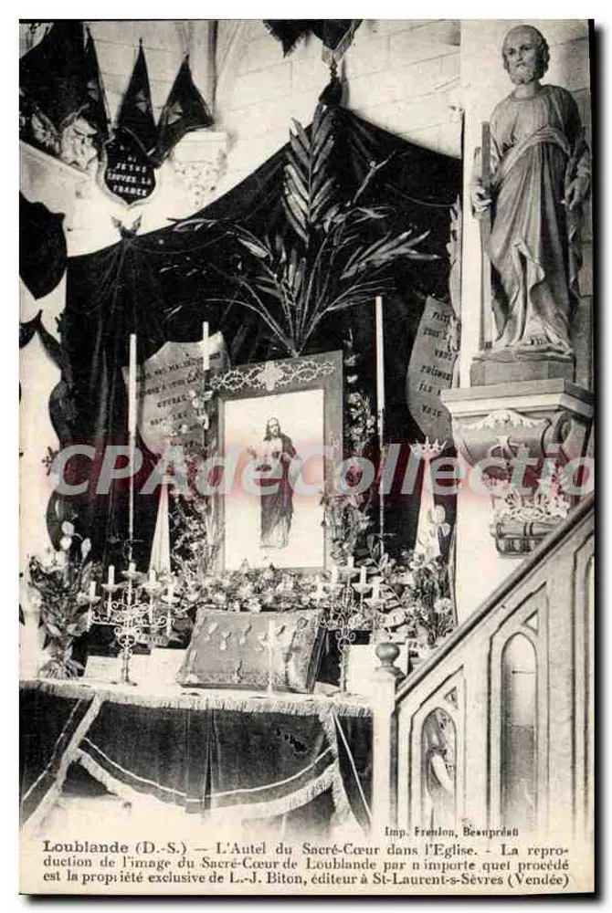 Der Altar des Heiligen Herzens in Loublande — Imp. Frénon, Besséprat - Vorderseite