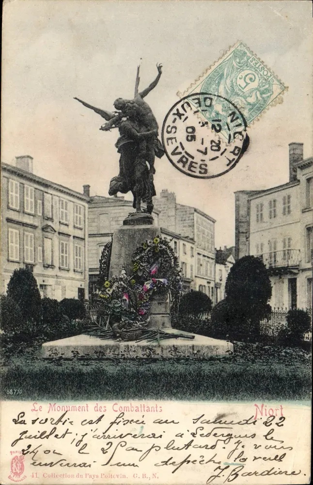 Monument der Kämpfer — Niort — Verlag G. B. N. n° 41 - Vorderseite