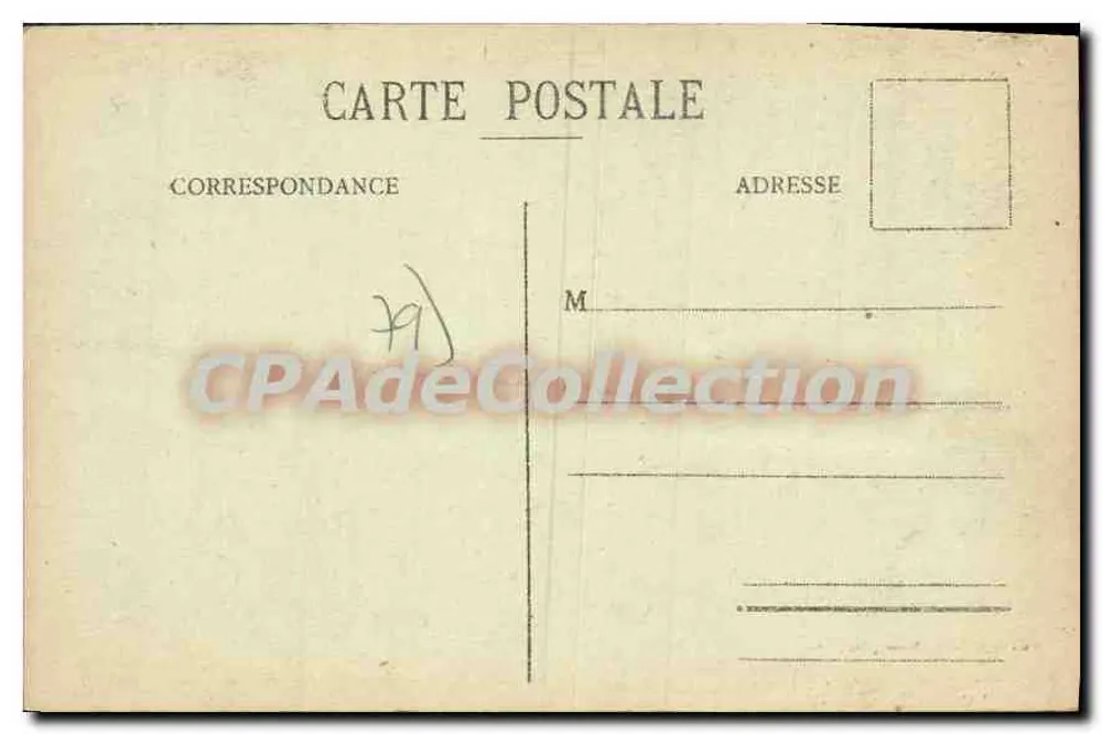Saint-Maixent (Deux-Sèvres) — Innenansicht der Kirche — Phototypie Marcel Delboy, Bordeaux, Nr. 39 - Rückseite