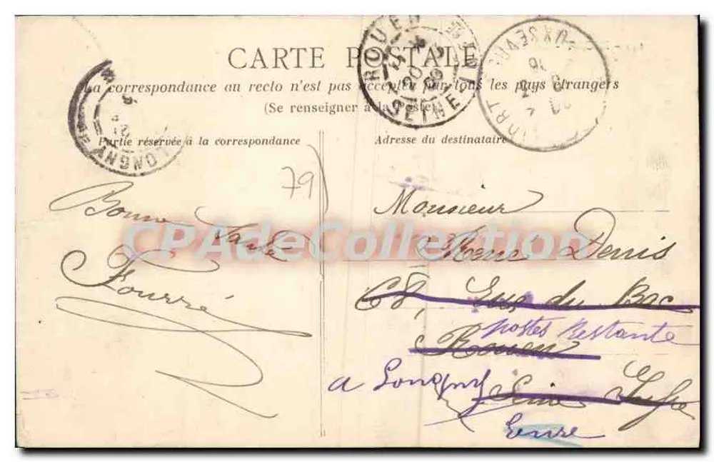 Niort - Les Halles — mercado animado — editor Tab. Jornais Niort, n°141 - Verso