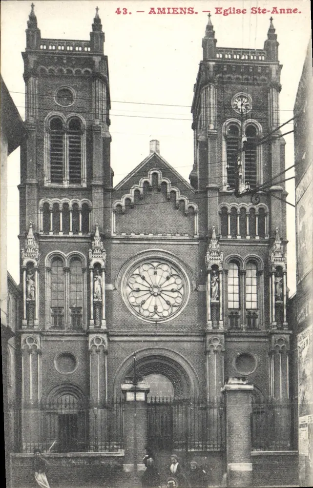Amiens — Igreja de Santa Ana — n°43 - Frente
