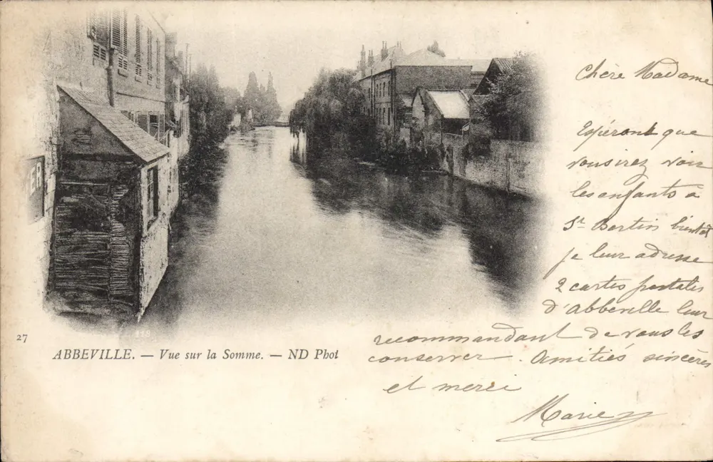 Abbeville — Vista sobre a Somme — ND Pbot - Frente