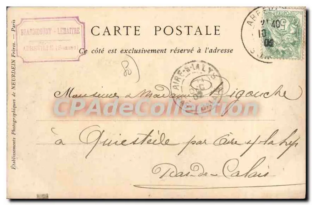 Abbeville — Ábside de la Iglesia de San Vulfrano — Colecciones ND. Fot. - Reverso