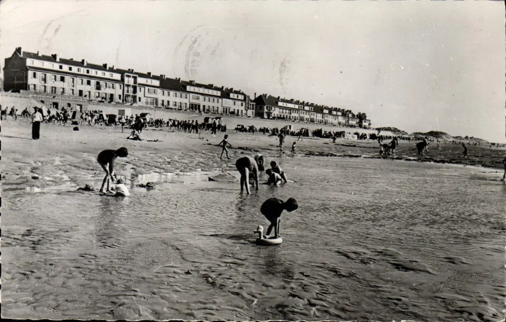 Fort-Mahon (Somme) — Widok plaży przy niskiej mierze — Wydawnictwo MAGE, Paryż - Awers