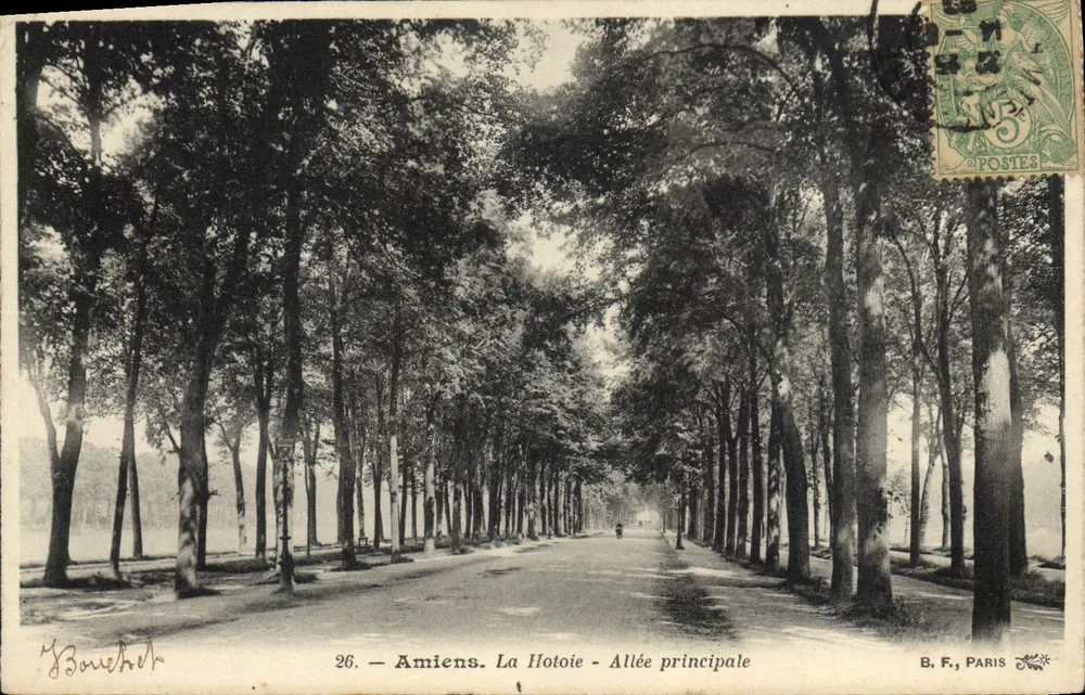 Amiens. La Hotoie - Hauptstraße — B. F., Paris — Nr. 26 - Vorderseite