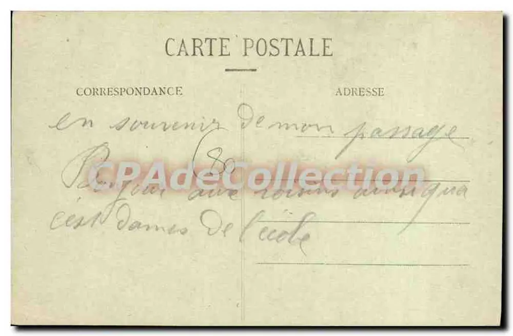 Montdidier (Somme) — Allgemeiner Blick und Kirche St-Pierre — Librairie-Bonneterie P. Gigan, Montdidier - Rückseite