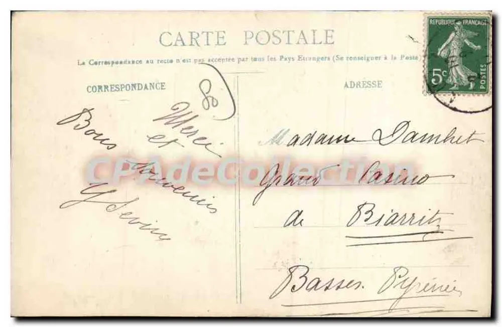 AULT - Le Chemin des Douaniers et les Falaises — Lévèque, phot.-édit., 28, Grande-Rue, Ault - Succ. à Onival - Rückseite