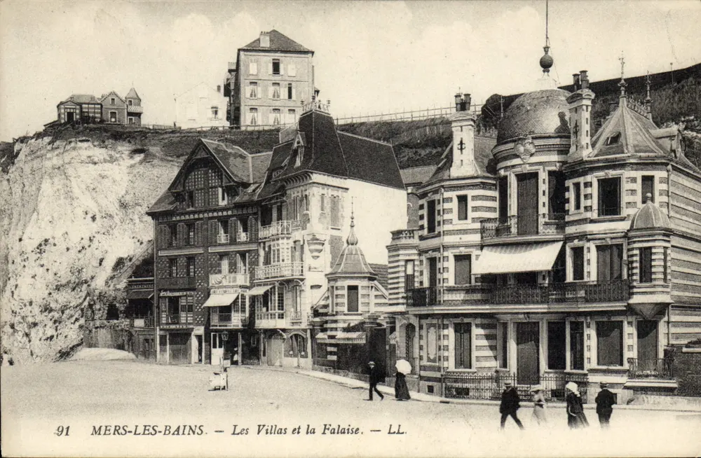 Mers-les-Bains — Die Villen und der Kliff — LL. — Nr. 91 - Vorderseite