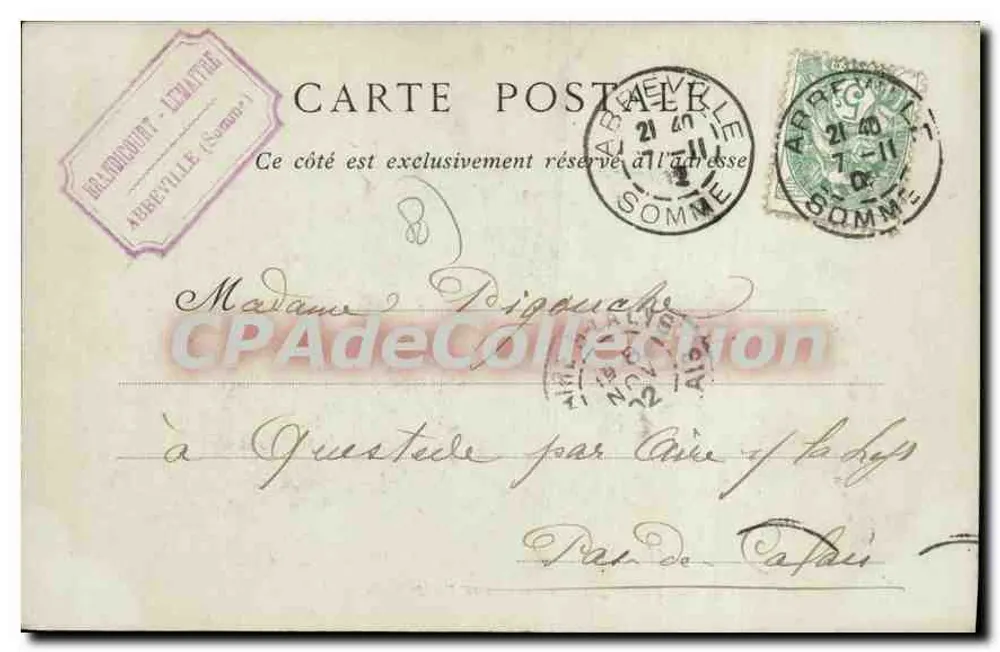 Abbeville — Hotel-Dieu, Antico Chiostro del XVII secolo — Collezioni ND. Fot. - Verso