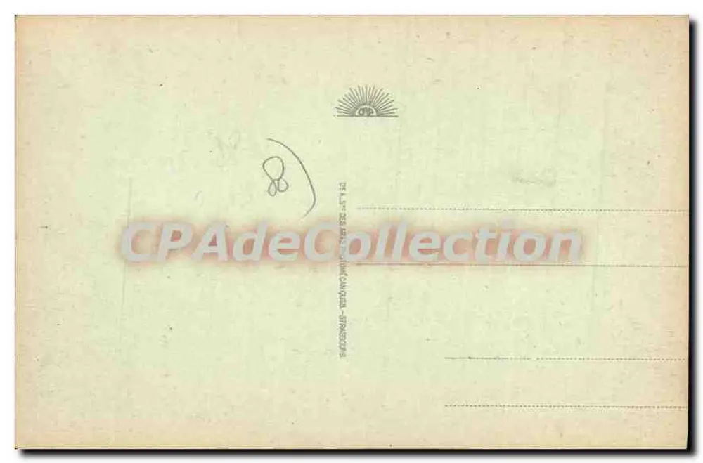 Mondidier - Het ziekenhuis — ruïnes na de oorlog — uitgever CPAdeCollection - Achterkant