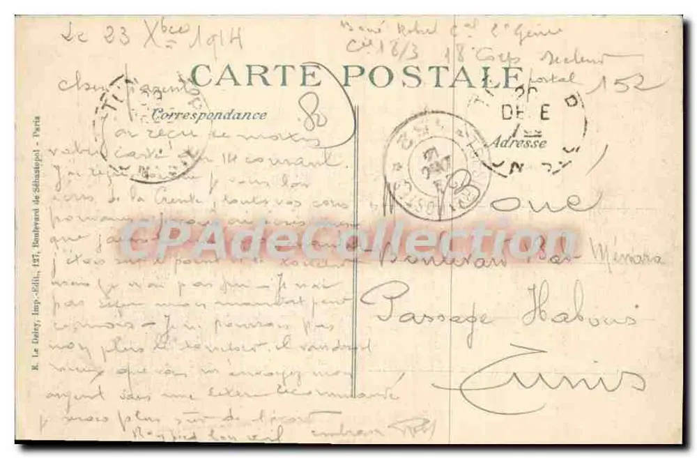 Albert (Somme) — As Ruínas — CPAdeCollection - Verso