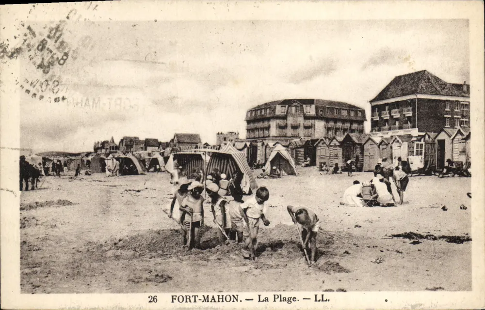 Fort-Mahon — A Praia — LL. — Edição Léonard, n°26 - Frente
