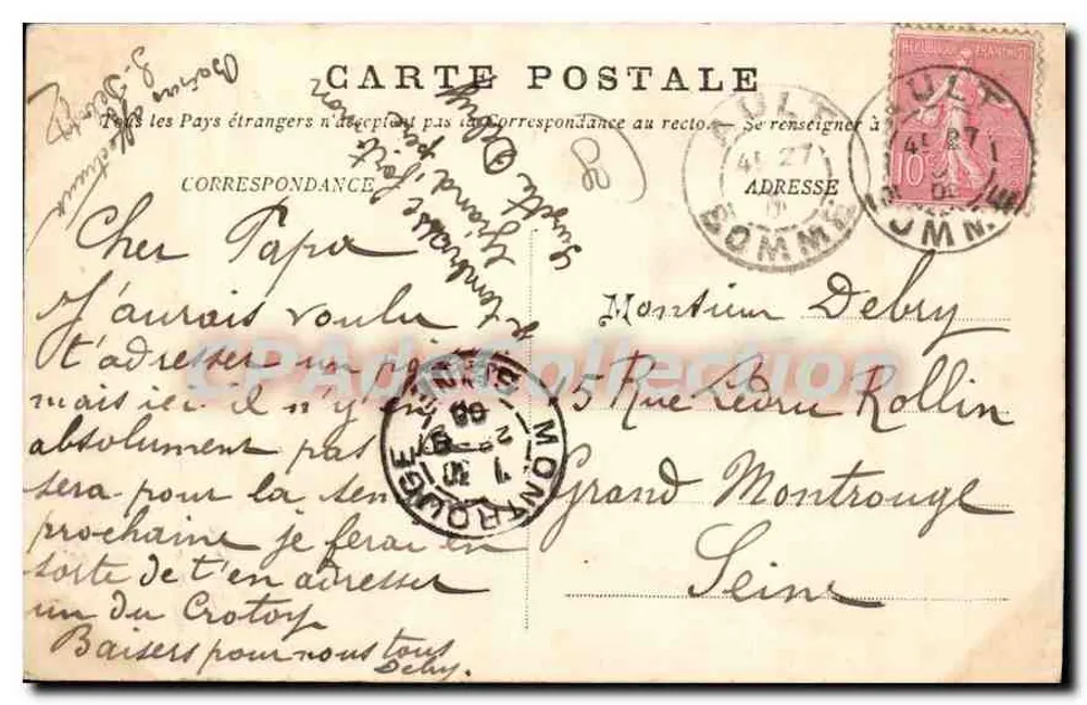 Onival — De Strand, kant Cayeux — Onbekende uitgever - Achterkant
