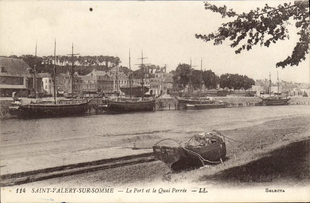 Saint-Valery-sur-Somme — Der Hafen und der Quai Perrée — Edit. Husband Selecta - Vorderseite