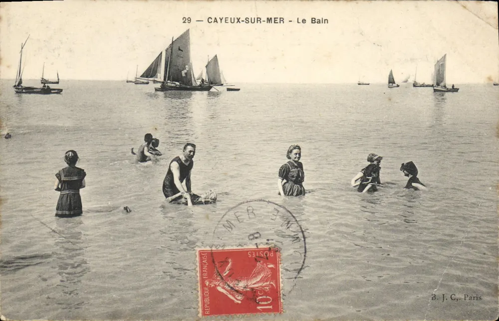 CAYEUX-SUR-MER — O Banho — B. J. C., Paris - Frente