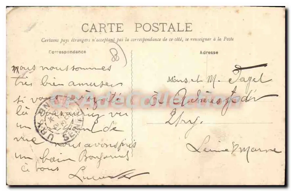CAYEUX-SUR-MER — O Banho — B. J. C., Paris - Verso