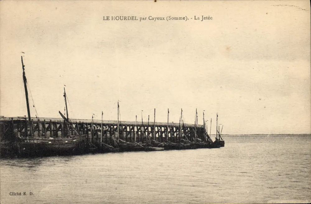 Le Hourdel par Cayeux (Somme) — Die Mole — Cliché B. D. - Vorderseite