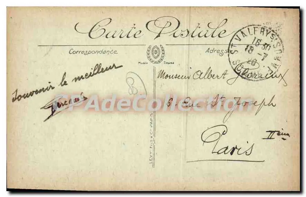 SAINT-VALÉRY-SUR-SOMME — Avenue de la Gare — LL. — Verlag LL. - Rückseite