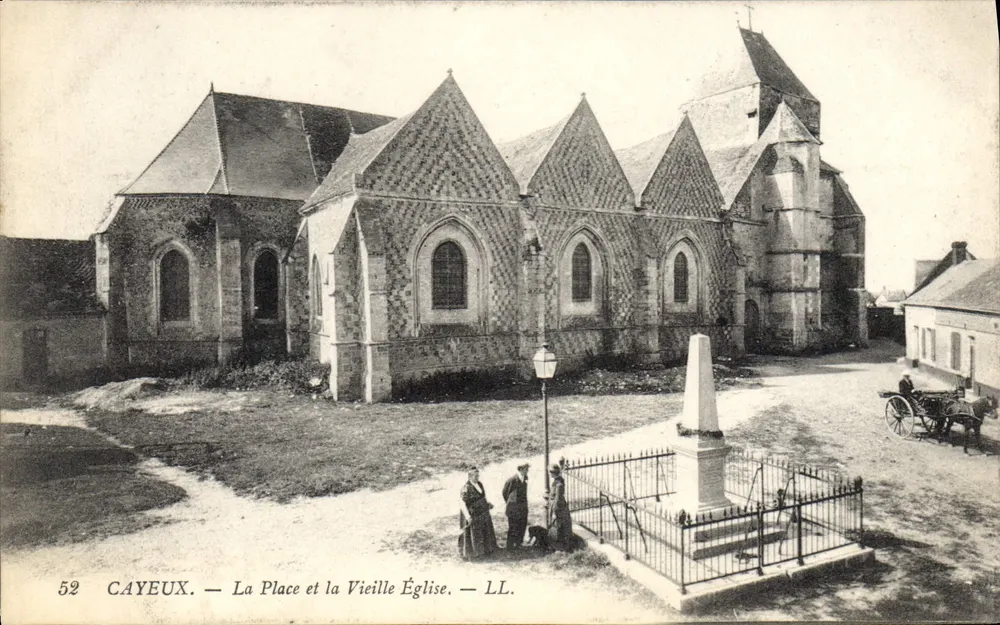 Cayeux — Die Place und die Alte Kirche — LL. - Vorderseite