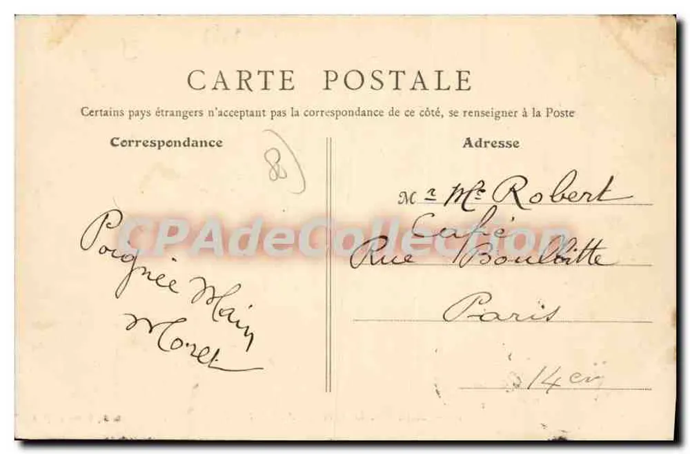 Amiens — O Liceu de Meninas — B. F., Paris - Verso