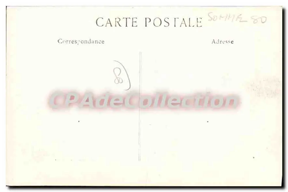 Amiens — Rue de Noyon — Eingang in die Stadt — L. Garon, Foto. Verlag Amiens - Rückseite