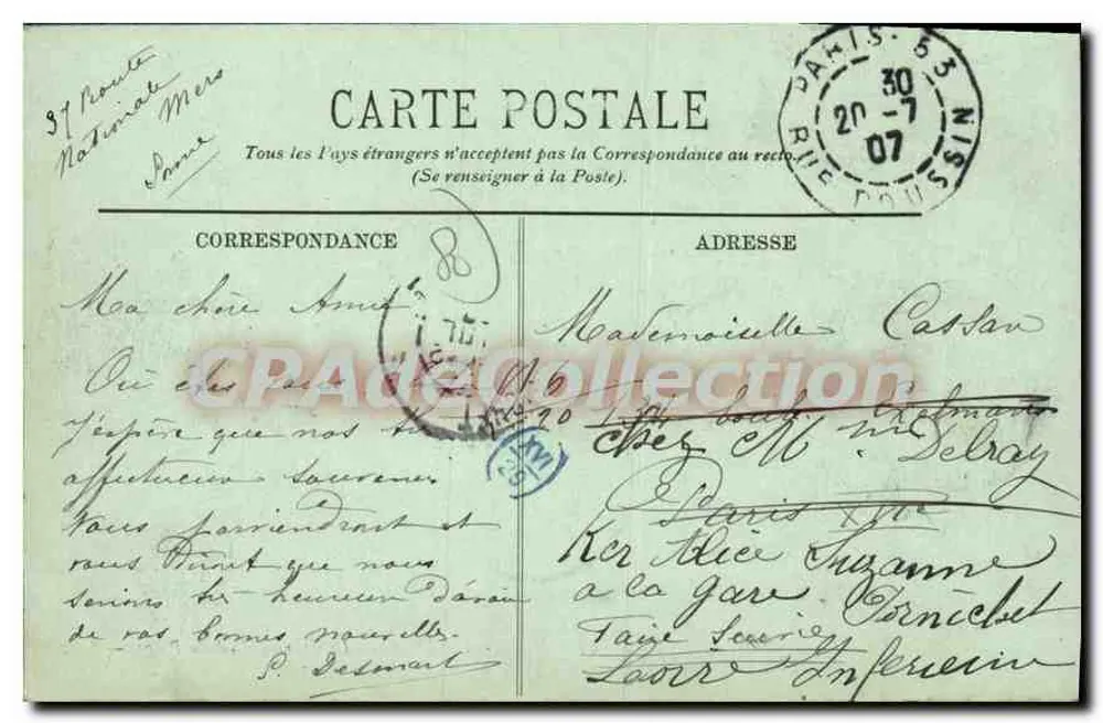 MERS-SUR-MER — A Promenade da Praia — LL. — n°99 - Verso
