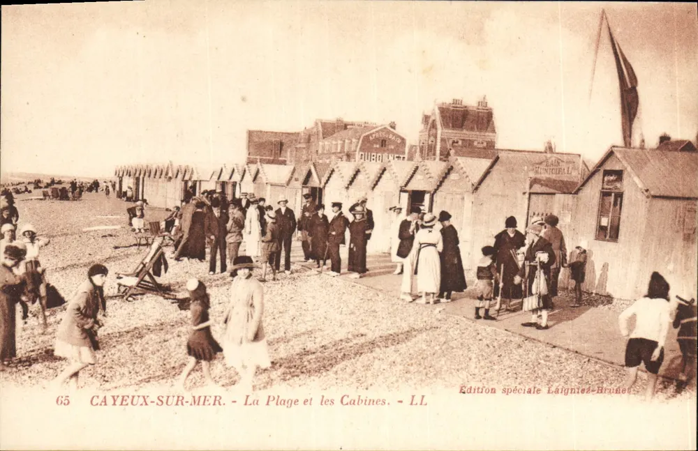 CAYEUX-SUR-MER — Die Strand und die Kabinen — Sonderausgabe Laigniez-Brunet - Vorderseite