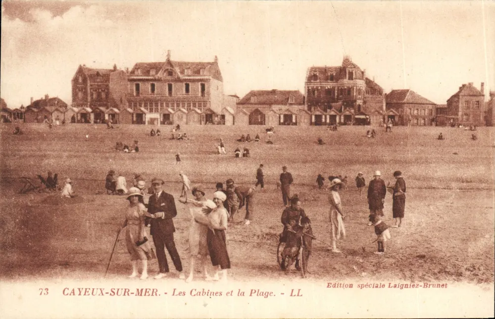 CAYEUX-SUR-MER — As Cabines e a Praia — Edição especial Laigniez-Brunet - Frente