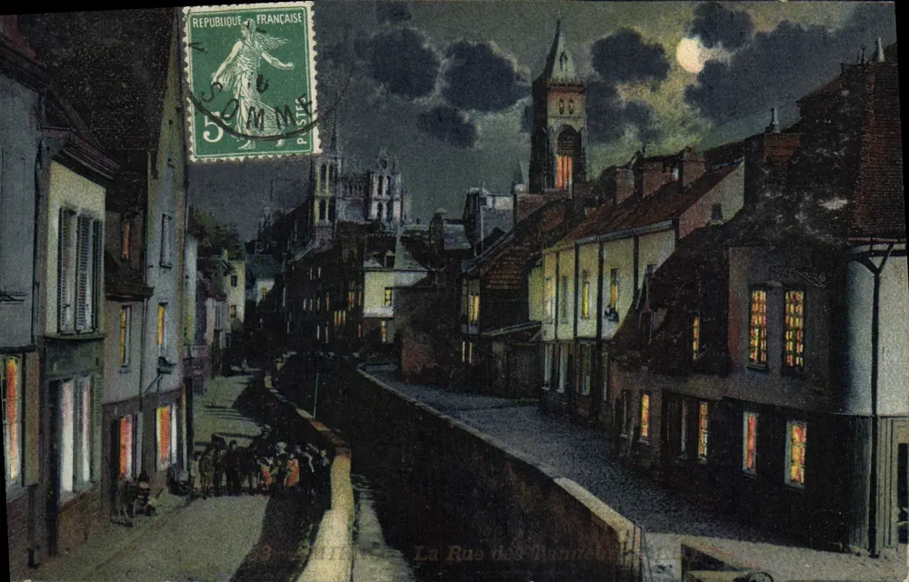 La Rue des Banneaux — Nachtsicht unter dem Mond — Unbekannter Verleger, Nr. 39 - Vorderseite
