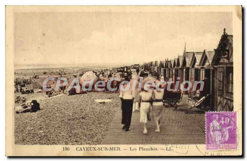 CAYEUX-SUR-MER — As Planchas — LL. — n° 190 - Frente
