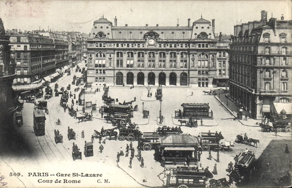 Paris -- Gare St-Lazare -- Coup de Rome -- C.M. n°509 - Frente