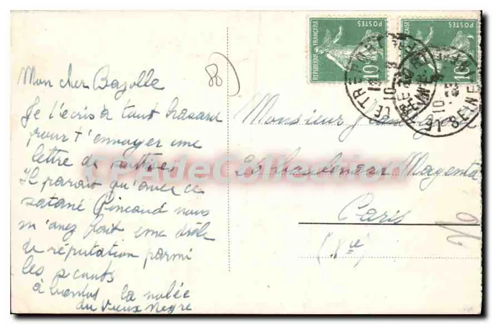 MERS-les-BAINS - A Esplanada da Praia — Bazar Audin-Lobby, n°19 - Verso