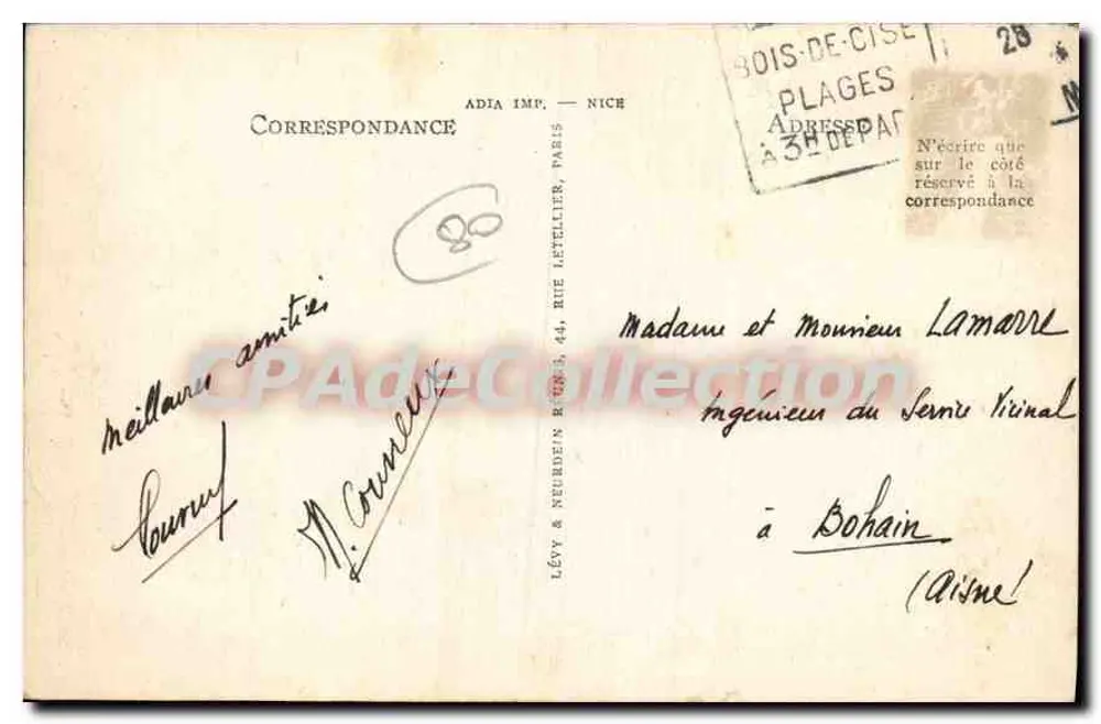 Ault — A Praia — LL — 9 - Verso
