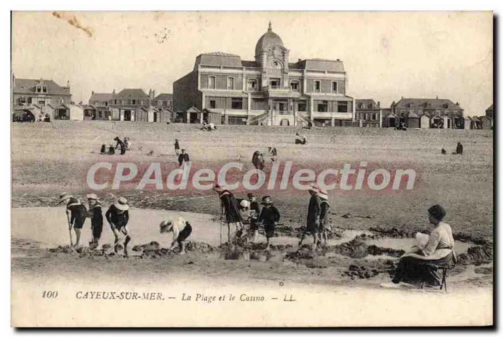CAYEUX-SUR-MER — Die Strand und das Casino — Vintage Postcard/Antike Ansichtskarte n°100 - Vorderseite
