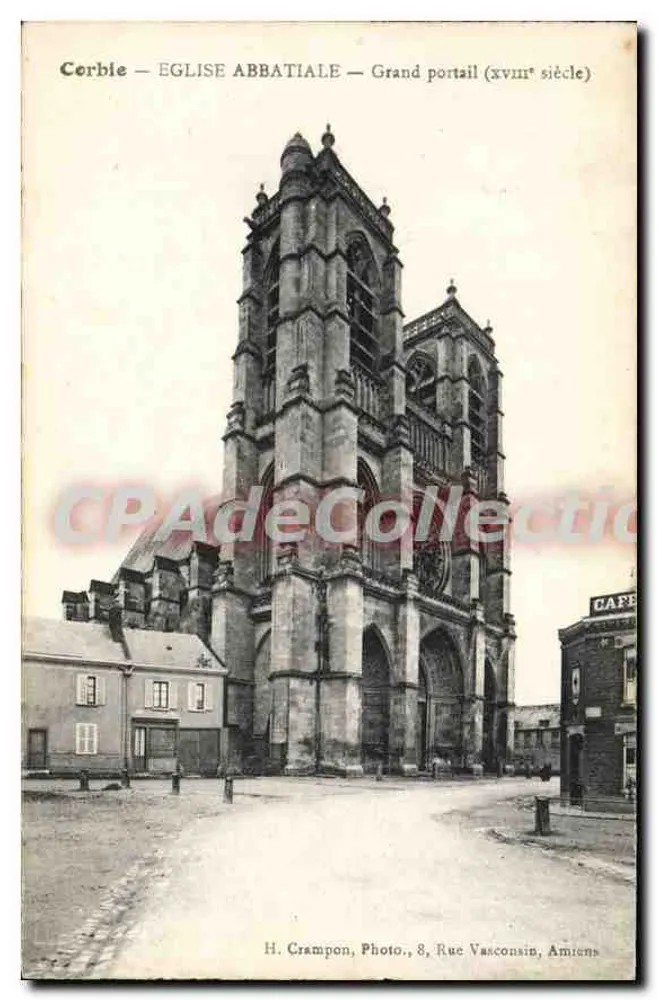 Cerbie — Chiesa abbaziale — Grande portale (secolo xviii) — H. Crampon, Foto, 8, Rue Vasconsin, Amiens - Recto