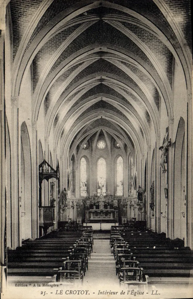 Lé Crotoy — Interior da Igreja — Edição 'A la Ménagère' n°25 - Frente