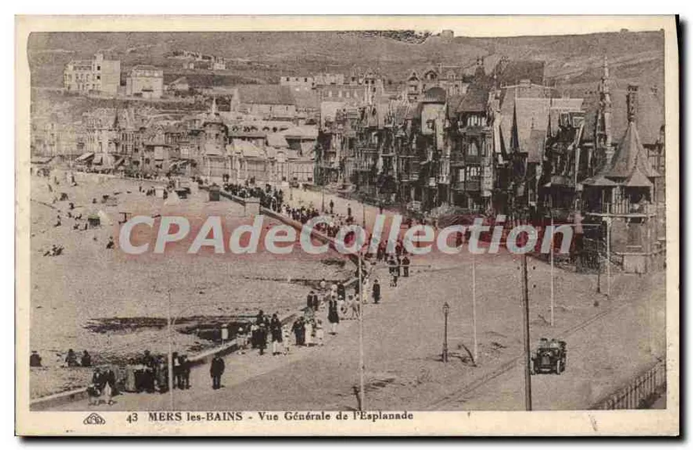 MERS-les-BAINS - Vista Geral da Esplanada — Edição Bazar de la Plage, n°43 - Frente
