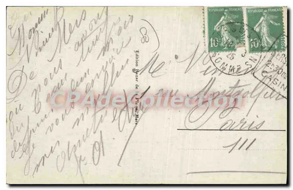 MERS-les-BAINS - Vista Geral da Esplanada — Edição Bazar de la Plage, n°43 - Verso