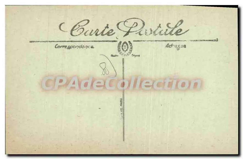 Montdidier — A Igreja de São Pedro em ruínas — Edição H. Vasseur, Cliché Wattelier - Verso