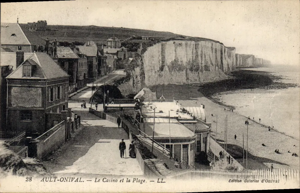 AULT-ONIVAL — Das Casino und die Strandpromenade — Edition Galeries d'Onival - Vorderseite