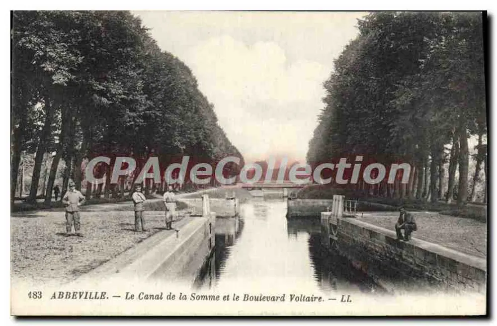 Abbeville — Der Kanal der Somme und der Boulevard Voltaire — LL - Vorderseite